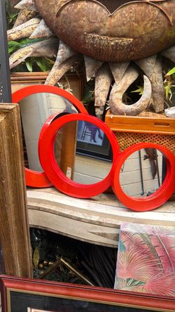 Crate and barrel designers mirror set of Three