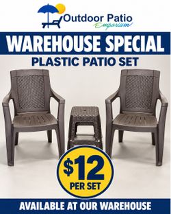 Plastic Patio Set