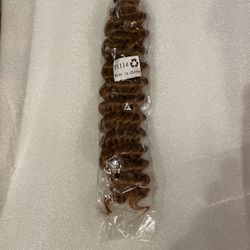 Hair Extensions Pony Tail Real Hair 12” Auburn Tone Brand New! #BV