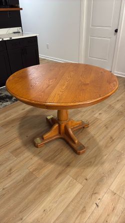 Round Kitchen Dining Table (Real Wood!)