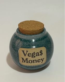 Vegas Money Casino Money Jar | Blue Las Vegas Casino Piggy Bank | Fun
