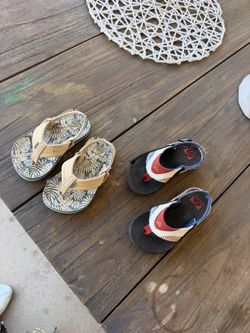 Girls’ Toddler Flip-Flops – Lot of 3 (Sizes 7 & 8 US)