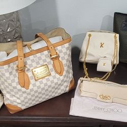 Louis Vuitton Damier Azur Tote - Vintage (w/ certificate of authenticity)