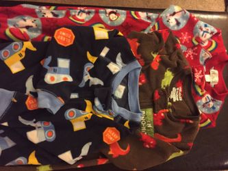 12-18mo boys - 3 pair footed pajamas