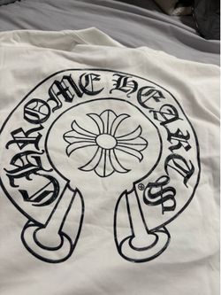 White chrom hearts tee