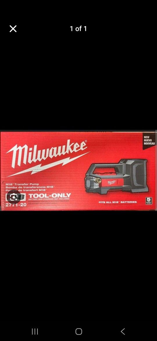 Powerful Milwaukee M18 Transfer Pump