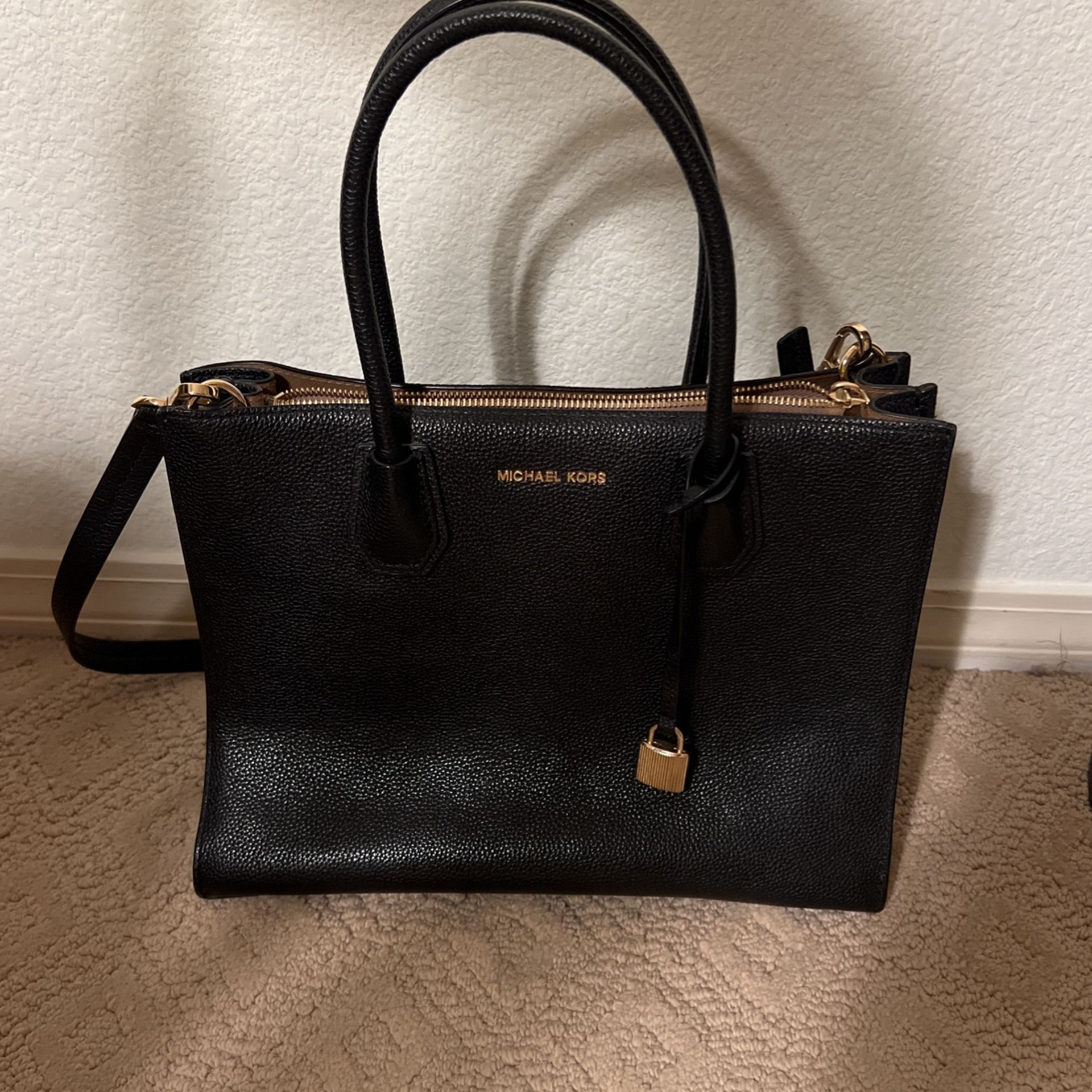 Michael Kors Pebbled Leather Tote Crossbody