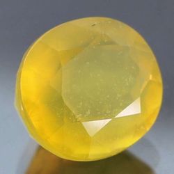 Mexican Fire Opal 7.34 ct – Yellow Body Color (No Play-of-Color) – 13.5×11.8 mm