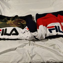 2 Fila Pullover Hoodie. Size 4XL