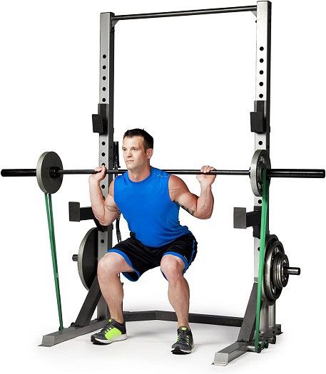 300lb Olympic Weights/CAP Barbell Deluxe Power Rack/bench