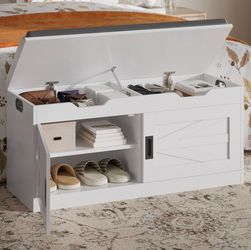 Shoe Bench w/ Lift Top Storage - CZ001