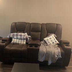 Recliner sofa 2 Seater And TV/coffee Table 