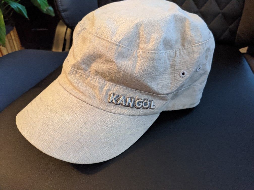Kangol - Army Cap With Side Pocket Grey Size S/M Rare