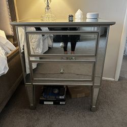 Pottery barn Mirrored Bedside Table