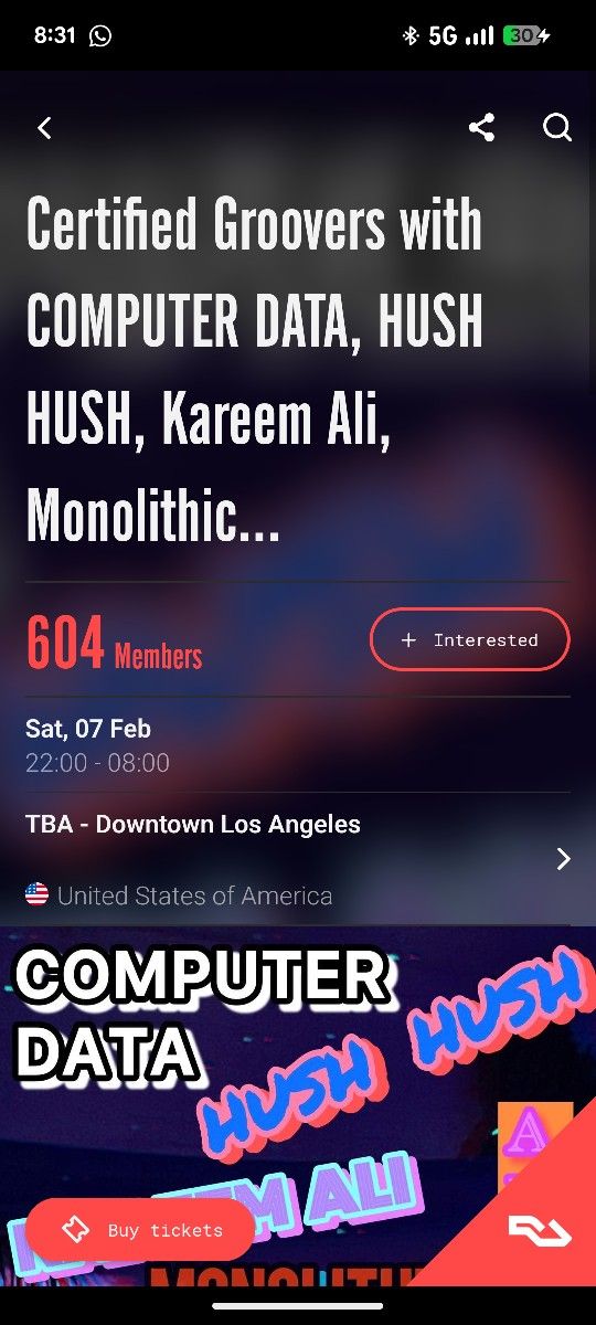 Underground Rave 1 Ticket For $20