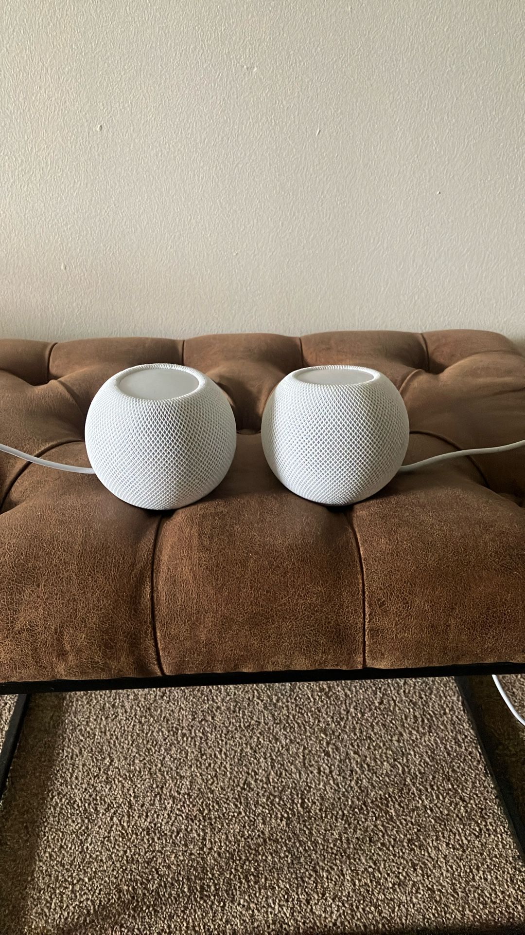 Pair of Apple iPod mini.