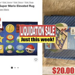 Mario Elevated  Rug Kids