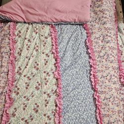 Girls Twin Bed Blanket Bedset
