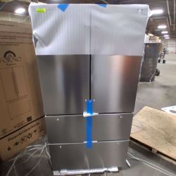 36 in Moena French Door Refrigerator with Ice Maker in Stainless Steel