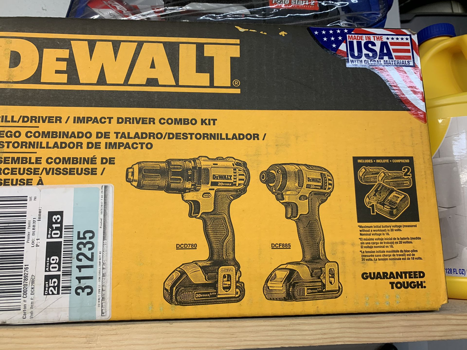 NEW Dewalt Kit Drill & Impact driver New in the box