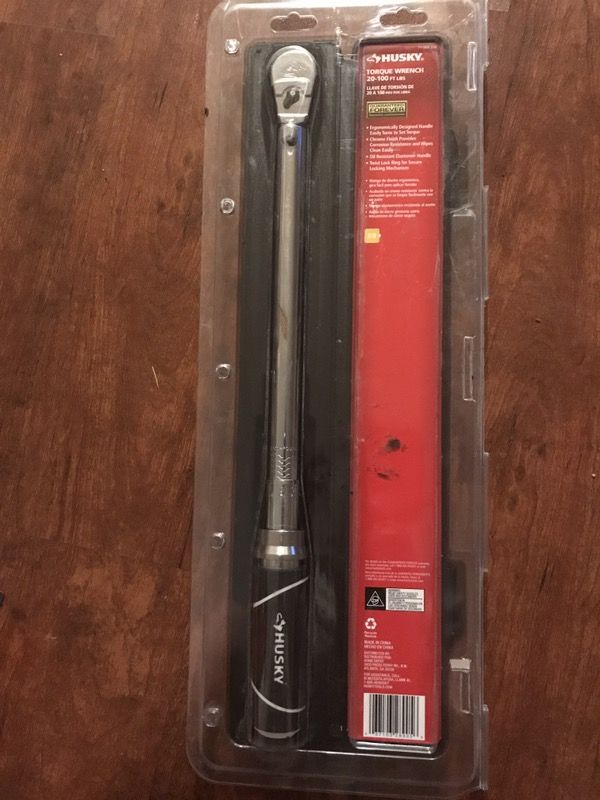 Husky 20-100ft. Lbs. 3/8in drive torque wrench "brand new" lifetime warrenty
