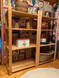 Large wooden shelf
