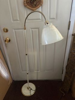 Vintage Metal Goose Neck Floor Lamp Light