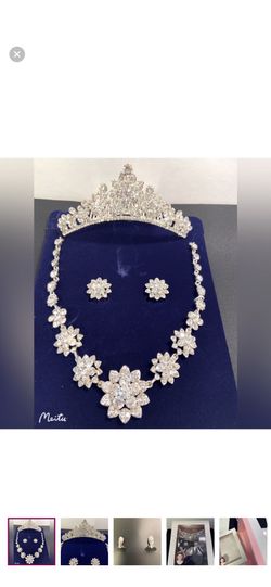 3pcs/set Baroque Crystal Bridal