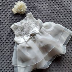 Beautiful Elegant Dress with Headband for 12m - BRAND NEW!