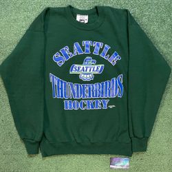 Vintage 1990s Seattle Thunderbirds hockey jersey crewneck