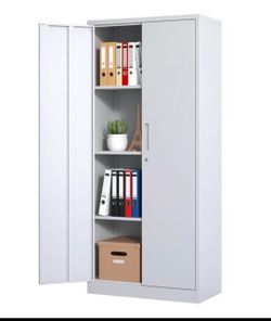 Calla Modern 70.87 in. Metal Garage Storage Cabinet with Locking Doors and Adjustable Shelves