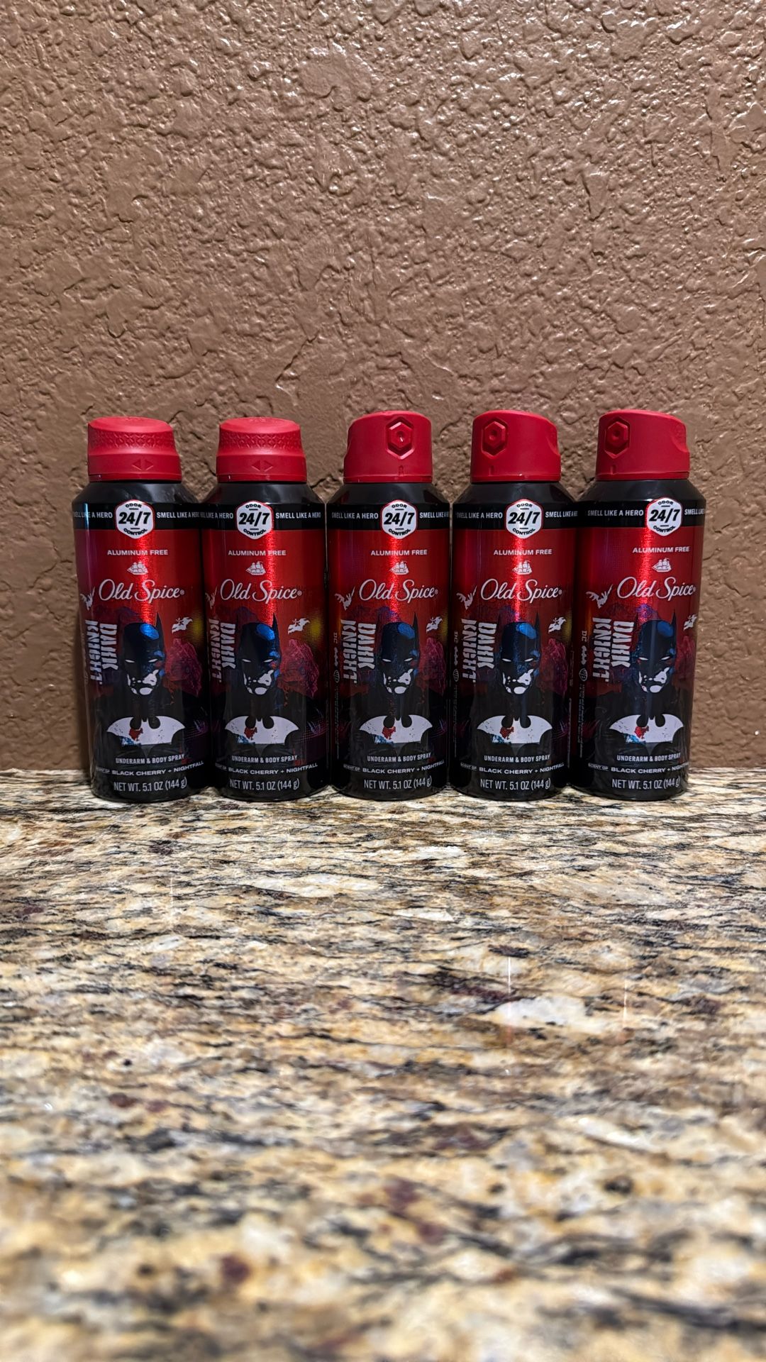 5 - old spice under arm & body spray - black cherry + nightfall - for $20