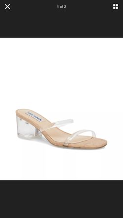 Steve Madden Issy Clear Sandals 8.5