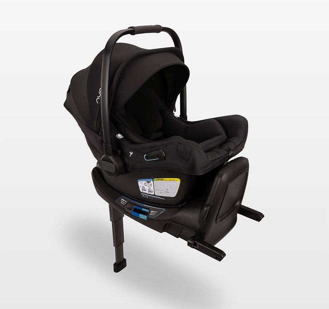 Nuna PIPA ™ aire rx Caviar Reclinin Infant Car Seat + PIPA RELX Base