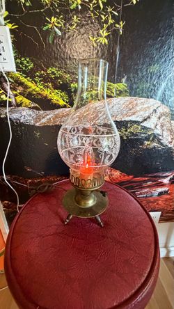 antique electric oil-style lamp