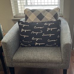 Gray Armchair Like New  PET FREE