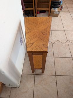 Wedge Shape wooden End Table