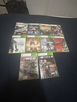 Xbox 360 Game Lot – Mass Effect, Tomb Raider, Fable, NFS (11 Games)