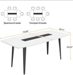 Dining/ Conference Table, Modern Boat Shaped Meeting Table
