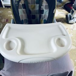Ingenuity Baby Base 2-in-1 Booster Feeding and Floor Seat with Self-Storing Tray