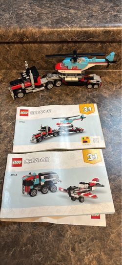 LEGO Creator 3-in-1 Flatbed Truck with Helicopter 31146