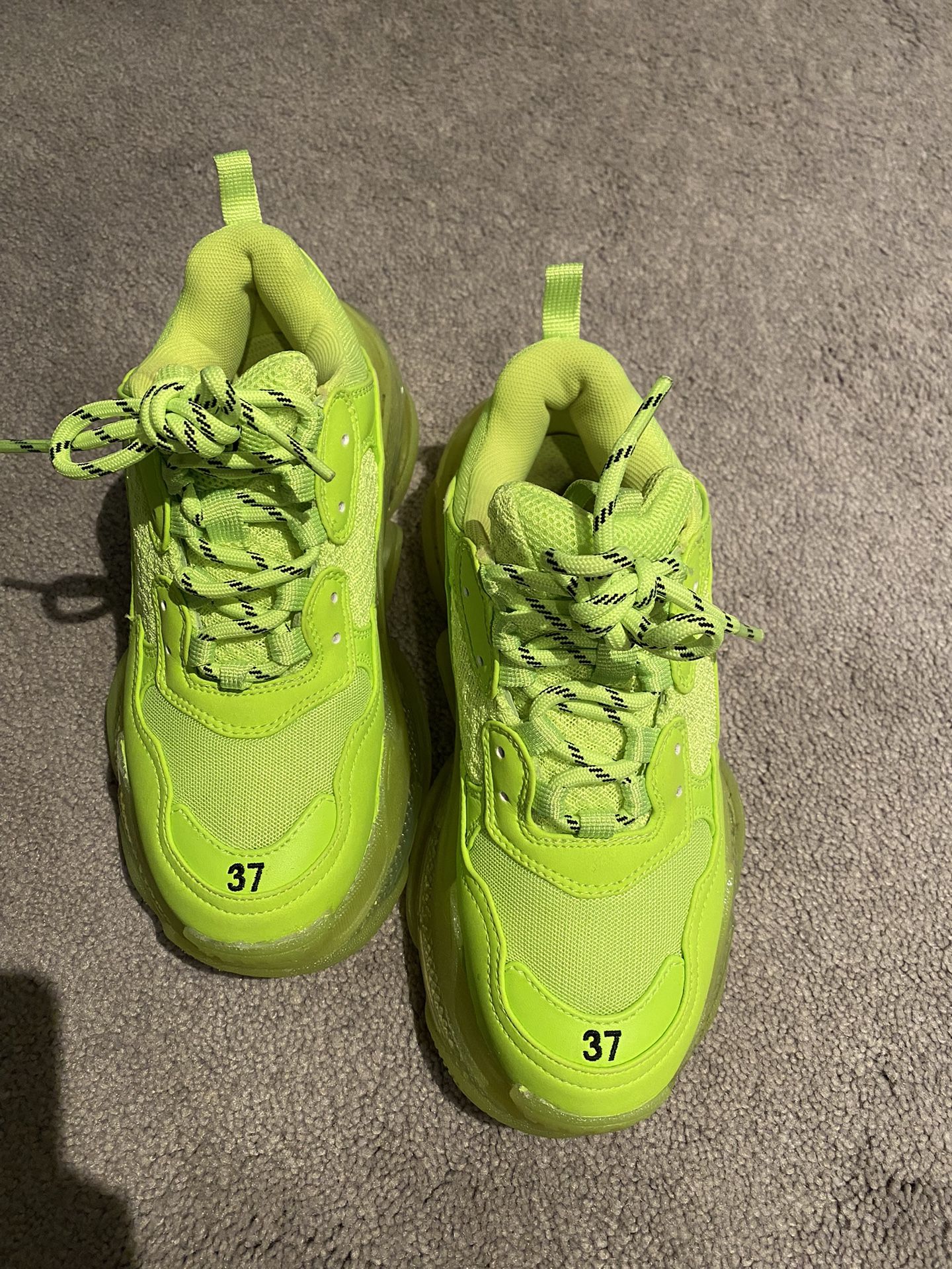 BLC Triple S Lime Green Sneakers,All Products : American Fashion Style Bags On Sale