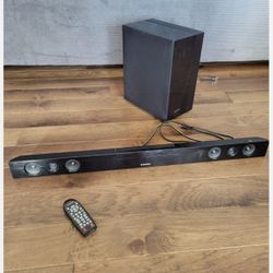 Samsung Sound Bar And Wireless Subwoofer