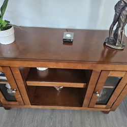 Leather Sofa, End Table N TV Table