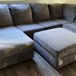 Ashley Sectional (grey) Less Than Year Old 