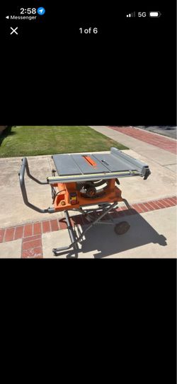 RIDGID 10” TABLE SAW WITH STAND