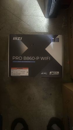 MSI PRO B860-P WiFi Motherboard, ATX - Supports Intel Core Ultra Processors (Series 2), LGA 1851-12 DRPS, DDR5 Memory Boost (8600+ MT/s OC), PCIe 5.0