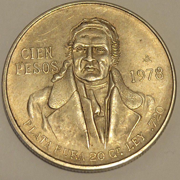 1978 100 Pesos Silver Coin