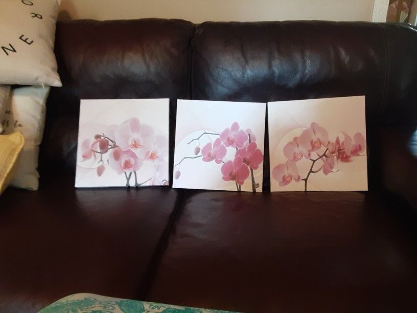 Beautiful brand New Set of 3 Canvas Painting 12×12