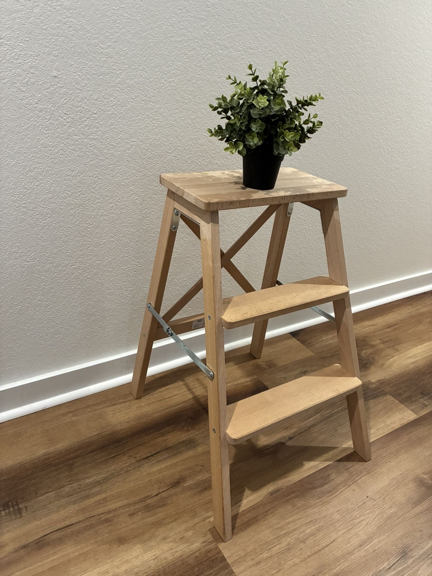 3-step Wooden Folding Stool